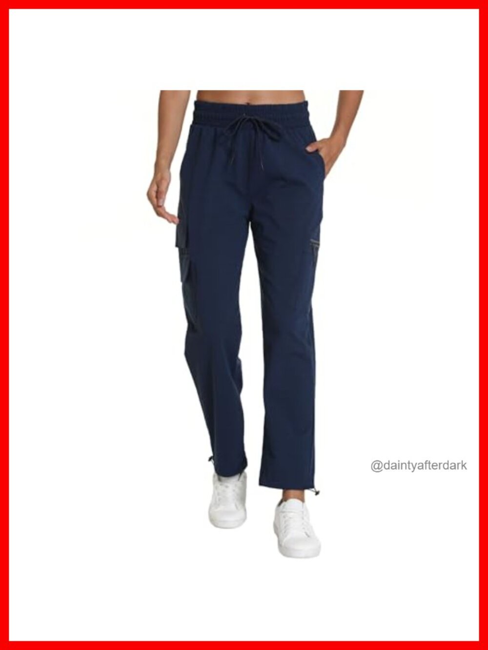 Women's Lightweight Water Resistant Cargo Hiking Pants with 5 Pockets Quick-Dry